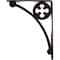 Ekena Millwork Crawley Wrought Iron Bracket, (Single center brace), Antiqued Bronze 1 1/2"W x 7 1/2"D x 10"H BKTM01X07X10SCRABZ - alternate 3